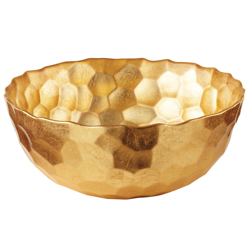 Elegance Odessa Gold Glass Bowl 75Inch