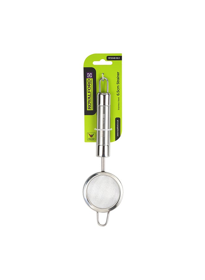 Royalford Stainless Steel 6.5Cm Strainer Dishwasher-Safe Marks And Stain Resistant Ergonomic And Hygienic Design Silver - Image 2
