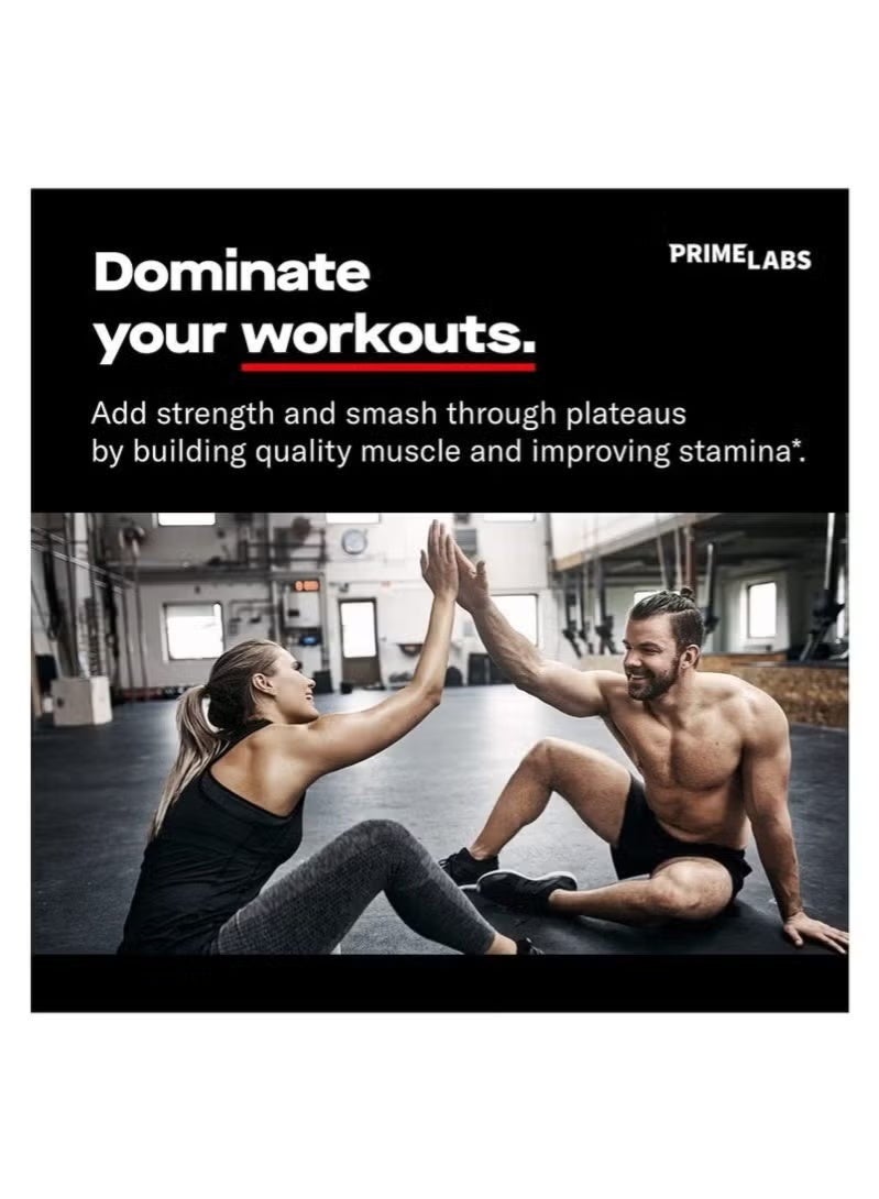 PRIME LABS Prime Test Booster Dietary Supplement Support Stamina And Strength - 60 Caplets - Image 3