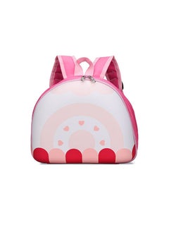Children'S Cute Color Contrast Backpack Waterproof Mini Light Shark Schoolbag Multi Pocket