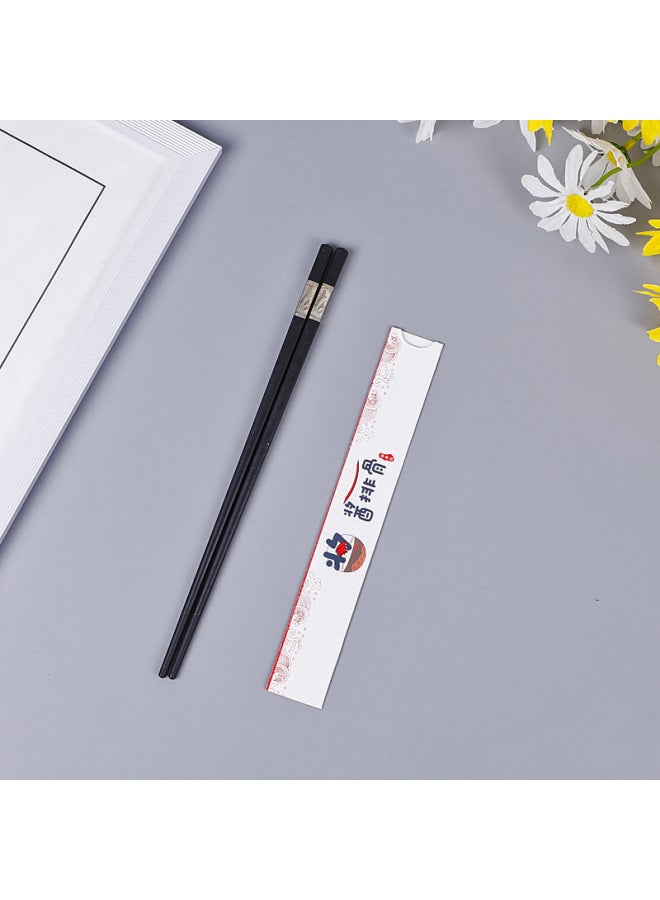 Disposable Advertising Chopsticks Cover Custom Logo Hotel Catering Chopsticks Cover Paper Tableware Packaging Bag Custom-Colors:3x 25 Coated With 1,000 - Image 4