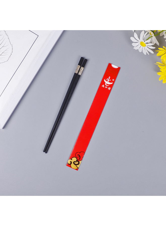 Disposable Advertising Chopsticks Cover Custom Logo Hotel Catering Chopsticks Cover Paper Tableware Packaging Bag Custom-Colors:3x 25 Coated With 1,000 - Image 3