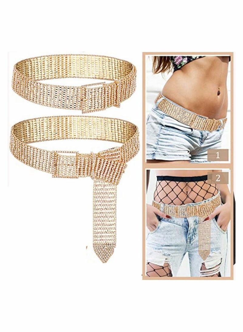 Y&D Women Rhinestone Belt For Jeans Pants Western Cowgirl Bling Shiny Artificial Diamond Design Ladies Fashion Gift Girls - Image 5