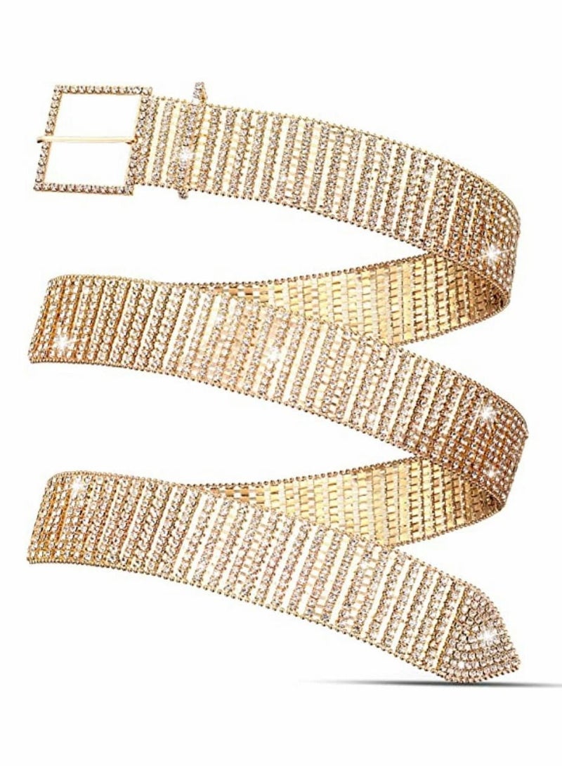 Y&D Women Rhinestone Belt For Jeans Pants Western Cowgirl Bling Shiny Artificial Diamond Design Ladies Fashion Gift Girls - Image 2