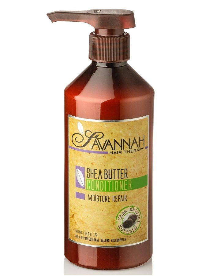 Savannah Hair Therapy - Sulfate Free Conditioner Hair Conditioner For Women Conditioner For Curly Hair Natural Hair Conditioner Shea Moisture Conditioner 16.9 Oz (500Ml) - Image 1