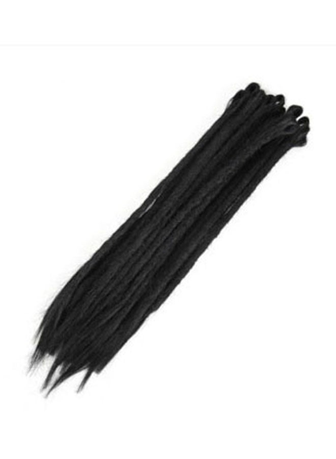 NIBEMINENT Long Hair Braided Wig Black 50cm