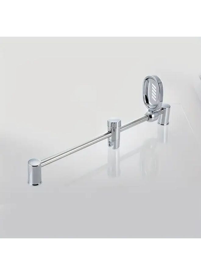 1 3 Adjustable Stainless Steel Shower Rail With Handheld Showerhead Holder 600Mm Bathroom Slider Wall Mounted Flexible Height Adjustment Black Metal Finish Shower Organization Wall Mounted Shower Accessories Including Simple Shower Rod Shower Pipe And 7 Mode Shower Head - Image 4