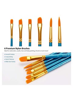 Ohuhu Ohuhu Watercolor Paint Tubes 24 Color  with 6 Brushes set  - Image 4