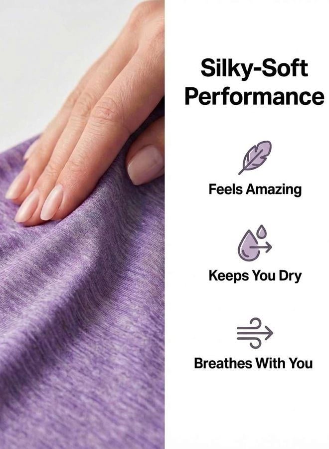 REALESSENTIALS 5-Pack Women's Short Sleeve V-Neck Activewear T-Shirt Dry-Fit Moisture Wicking Perfomance Yoga Top (Available in Plus Size), Set 7, XXL - Image 5