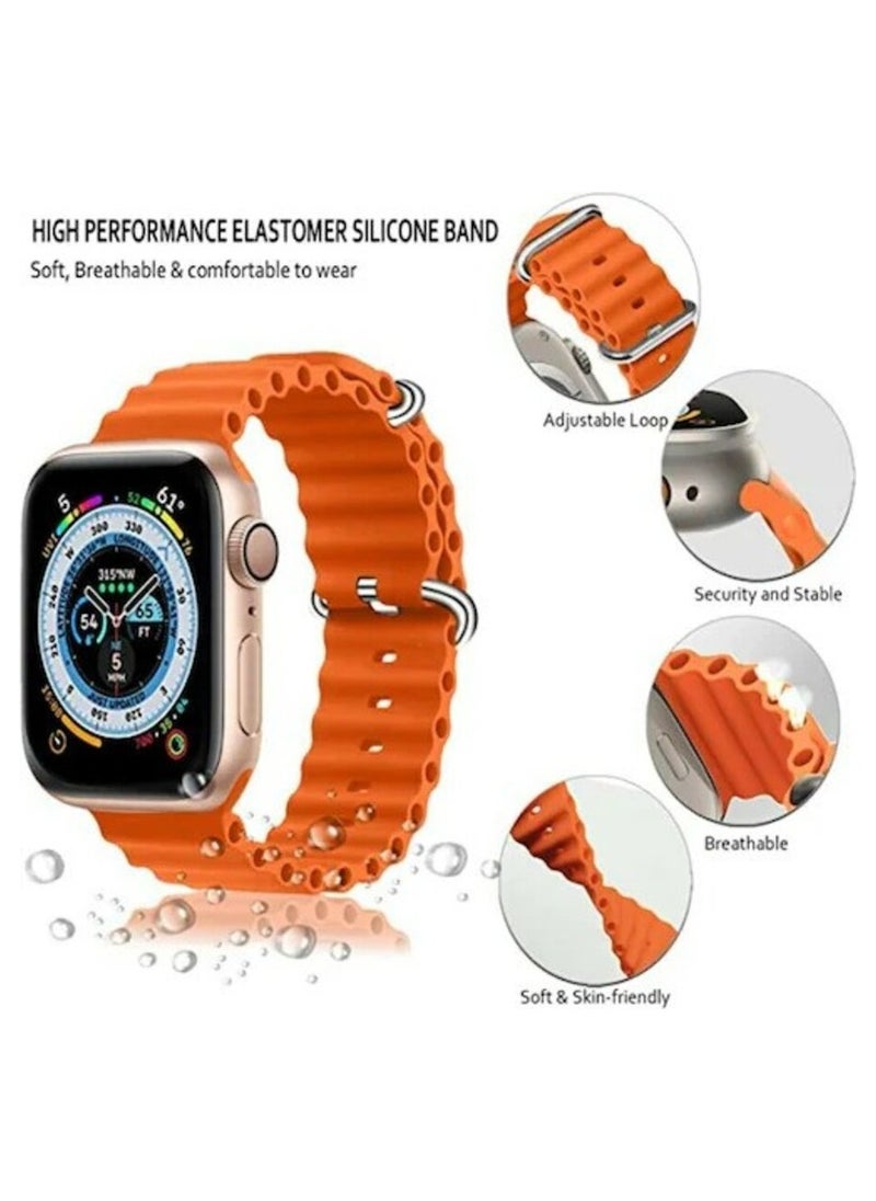 Generic - Soft Silicone Band Wrist Strap For Apple Ultra Watch 42mm 44mm 45mm 49mm - Image 1