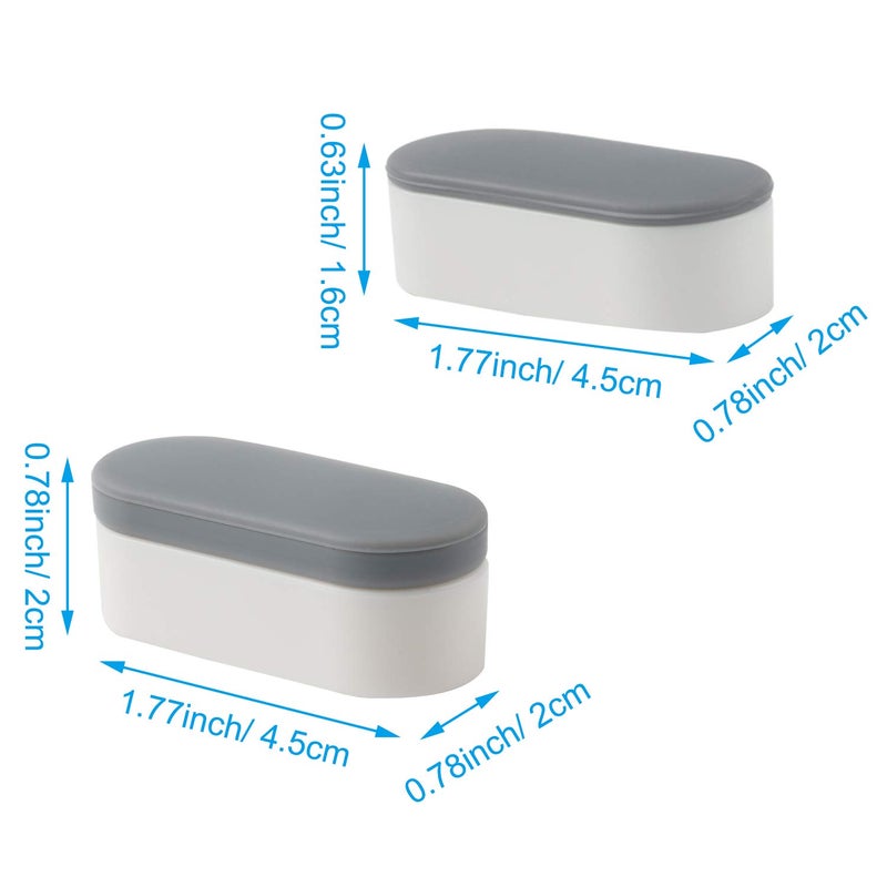 iFealClear 8 Pcs Universal Toilet Seat Bumpers for Bidet, Toilet Lid Rubber Bumpers for Changing Heights, Strong Adhesion Toilet Seat Bidet Buffer with 8 Extra Thickness Pads for Home, Hotel, Hospital - Image 2