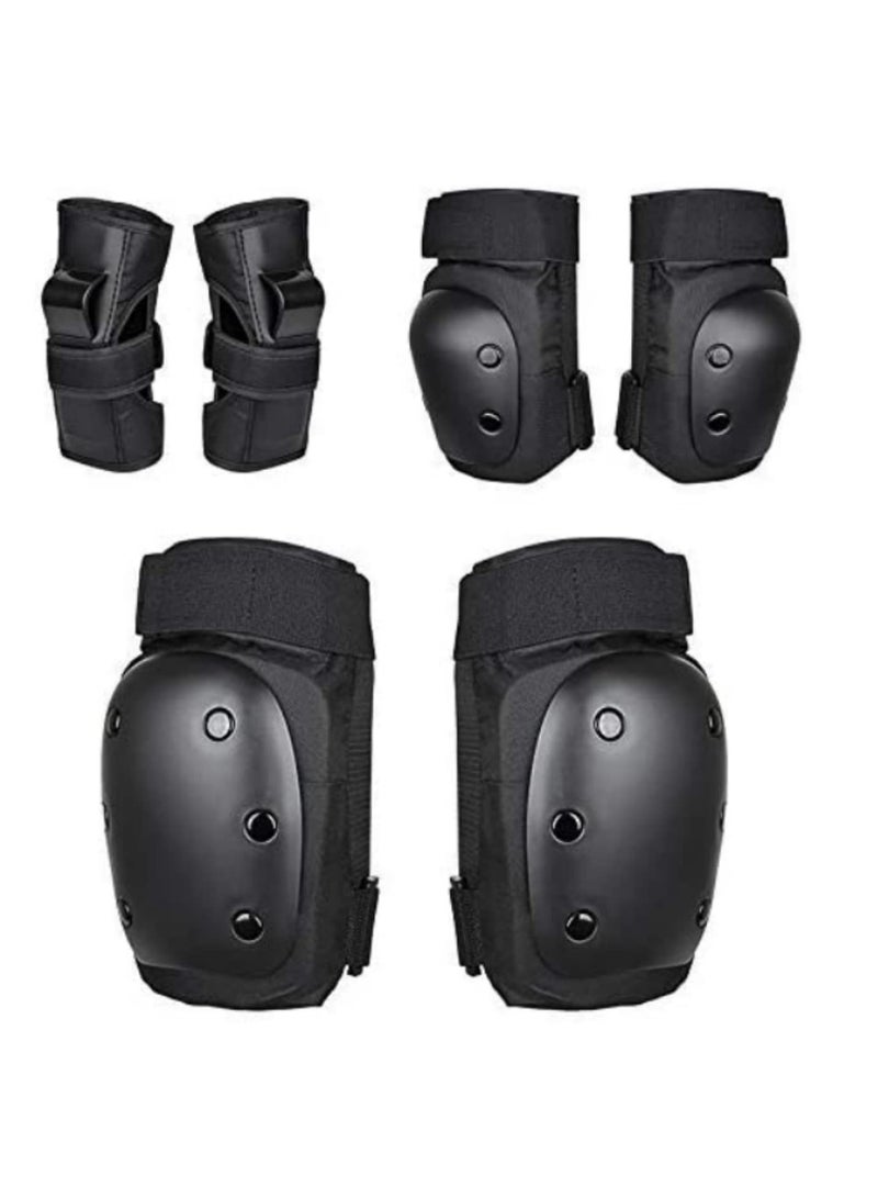 Generic 6pcs/set Adults Kids Protective Gear Set Elbow Pads, Knee Pads, Wrist Guards for Skating, Cycling, Skateboard, Ice Skating, Rollerblading Safety Protective Equipment for Men Women Children - Image 2