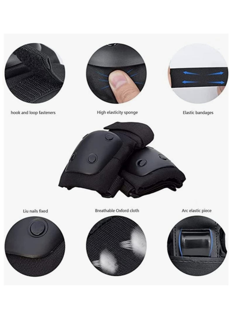 Generic 6pcs/set Adults Kids Protective Gear Set Elbow Pads, Knee Pads, Wrist Guards for Skating, Cycling, Skateboard, Ice Skating, Rollerblading Safety Protective Equipment for Men Women Children - Image 4