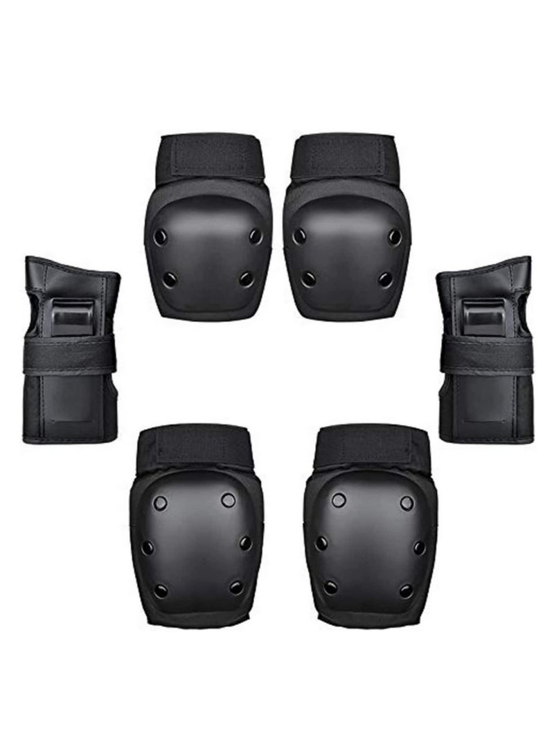 Generic 6pcs/set Adults Kids Protective Gear Set Elbow Pads, Knee Pads, Wrist Guards for Skating, Cycling, Skateboard, Ice Skating, Rollerblading Safety Protective Equipment for Men Women Children - Image 5
