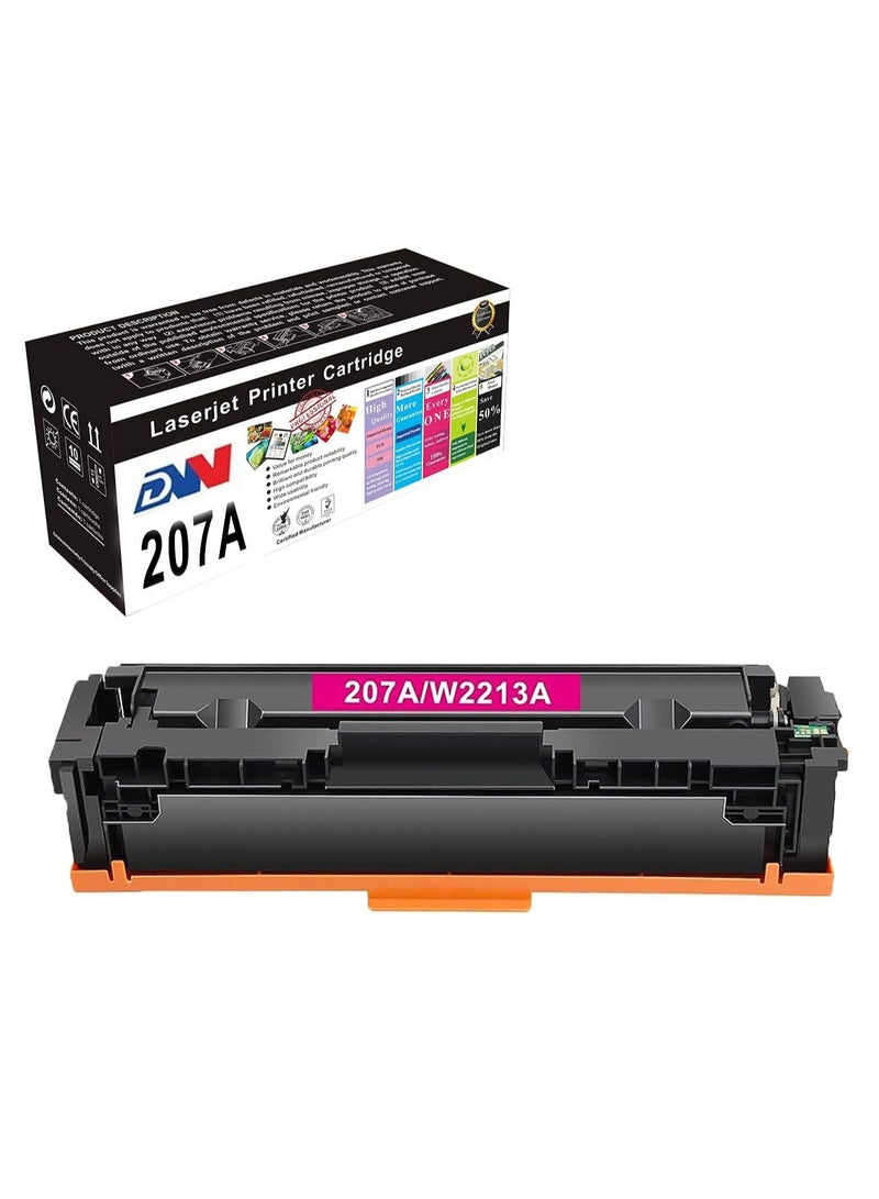 دي دبليو خرطوشة حبر متوافقة DW 207A بديلة لخرطوشة الحبر المتوافقة لمجموعة خراطيش الحبر HP 207A W2210A المتوافقة التي تعمل مع طابعة HP Color Laserjet Pro M255nw M255dw M255dw MFP M282nw M283fdn M283fdw (أرجواني) - Image 1