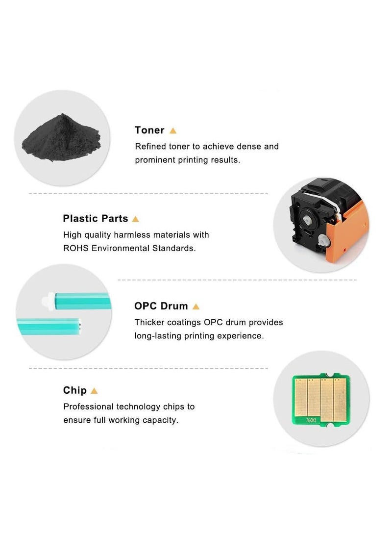 دي دبليو خرطوشة حبر متوافقة DW 207A بديلة لخرطوشة الحبر المتوافقة لمجموعة خراطيش الحبر HP 207A W2210A المتوافقة التي تعمل مع طابعة HP Color Laserjet Pro M255nw M255dw M255dw MFP M282nw M283fdn M283fdw (أرجواني) - Image 3