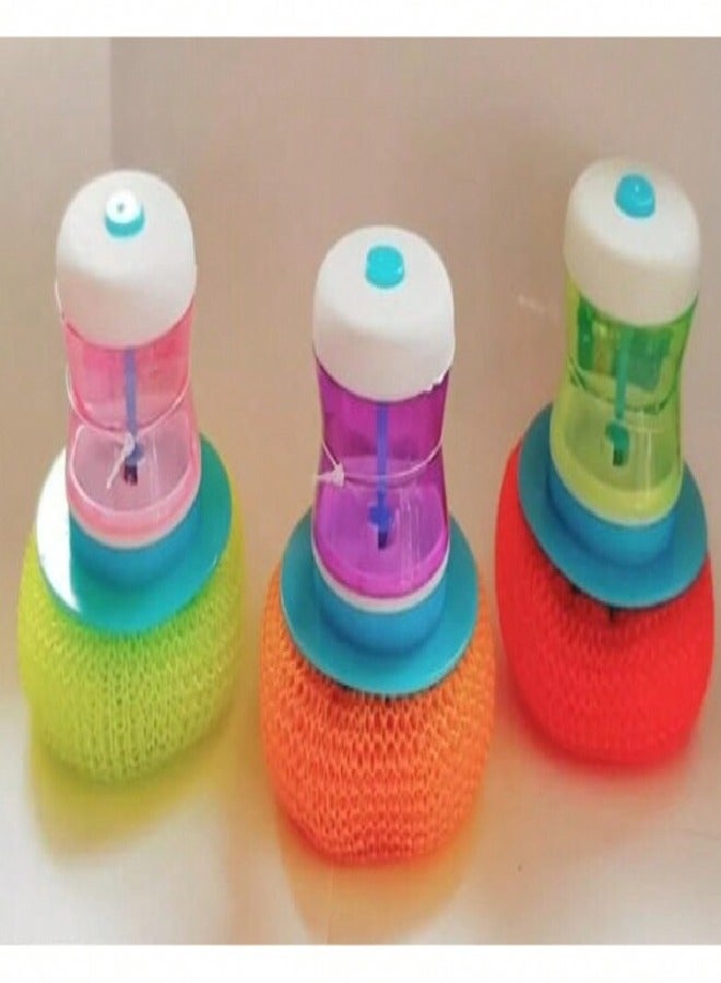 Dish scrubber with soap dispenser 1 Piece - Image 3