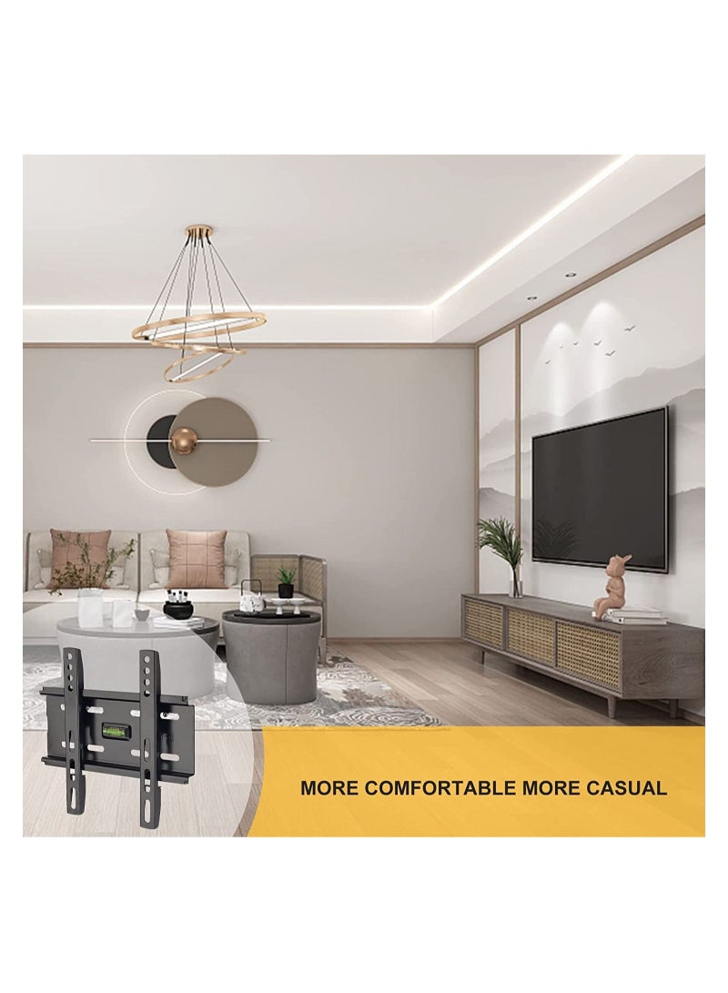 Fixed TV Wall Mount Bracket for Most 10-42 Inch TVs,Low Profile Design Flat Screen LED LCD TVs Mount Bracket with Loading 90 lbs & Max VESA 200x200mm - Image 2