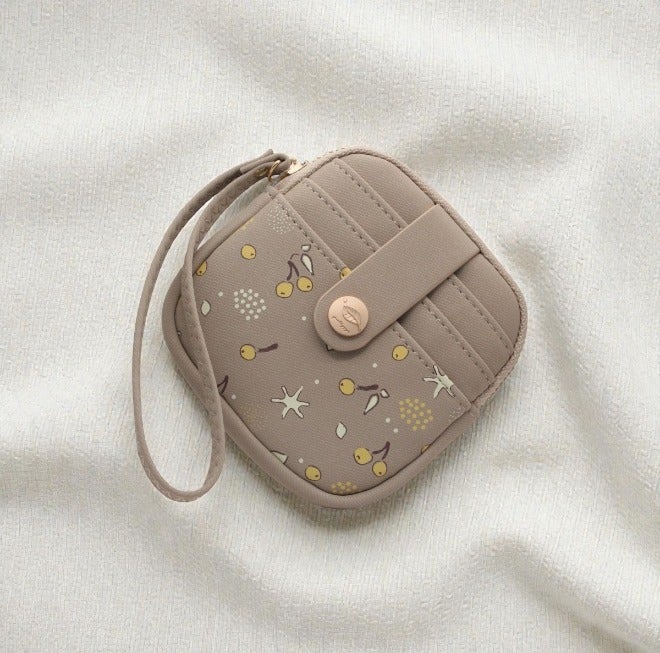 Prettyzys Compact Zipper Wallet with Wrist Strap – Mini Card & Coin Purse for Everyday Essentials - Image 1