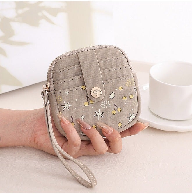 Prettyzys Compact Zipper Wallet with Wrist Strap – Mini Card & Coin Purse for Everyday Essentials - Image 2