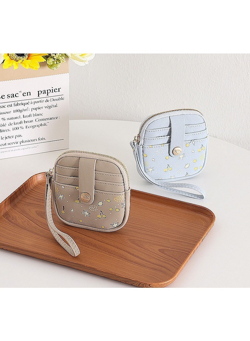 Prettyzys Compact Zipper Wallet with Wrist Strap – Mini Card & Coin Purse for Everyday Essentials - Image 5