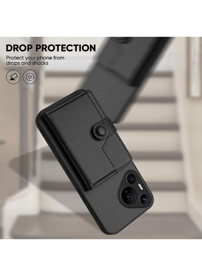 The Bros Phone Case For Huawei Pura 70 Pro Button Card Bag RFID Anti-theft Phone Phone Case - Image 4