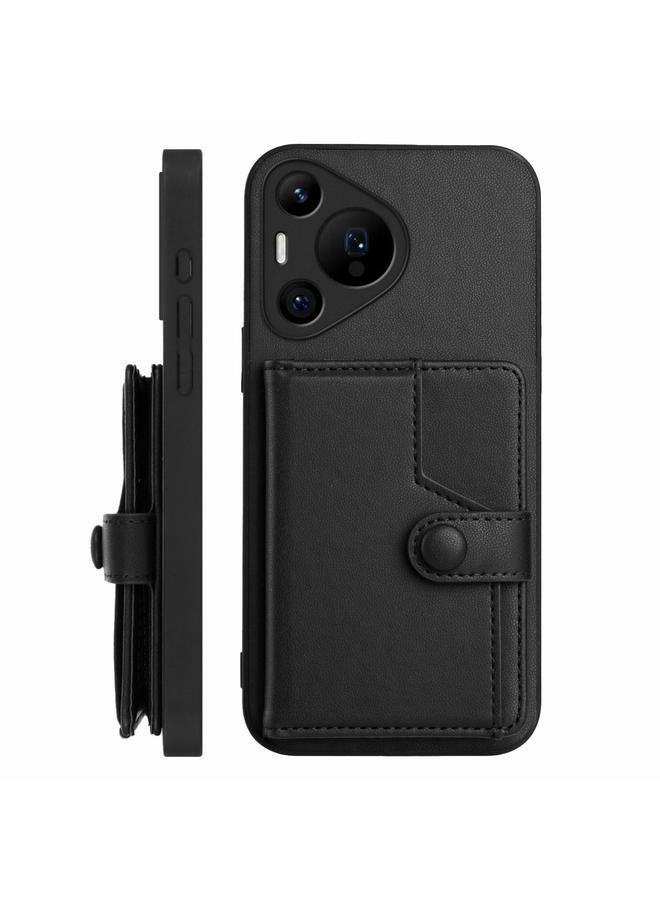 The Bros Phone Case For Huawei Pura 70 Pro Button Card Bag RFID Anti-theft Phone Phone Case - Image 2