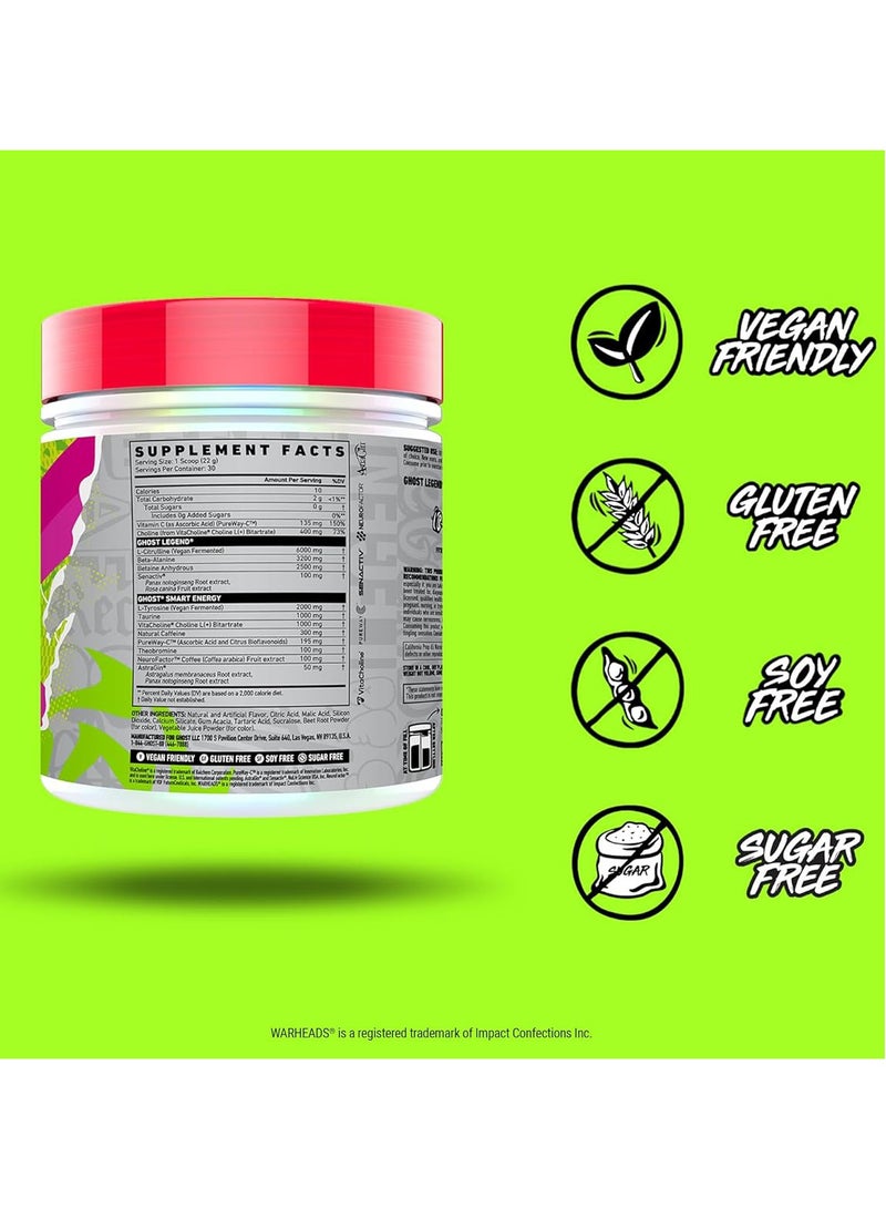 Ghost Legend Pre-Workout - Sour Watermelon - (30 Servings)  - Image 3