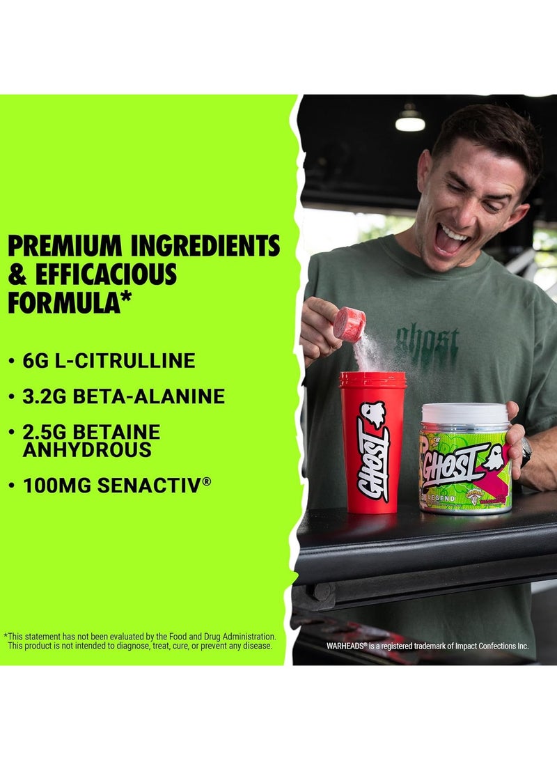 Ghost Legend Pre-Workout - Sour Watermelon - (30 Servings)  - Image 4