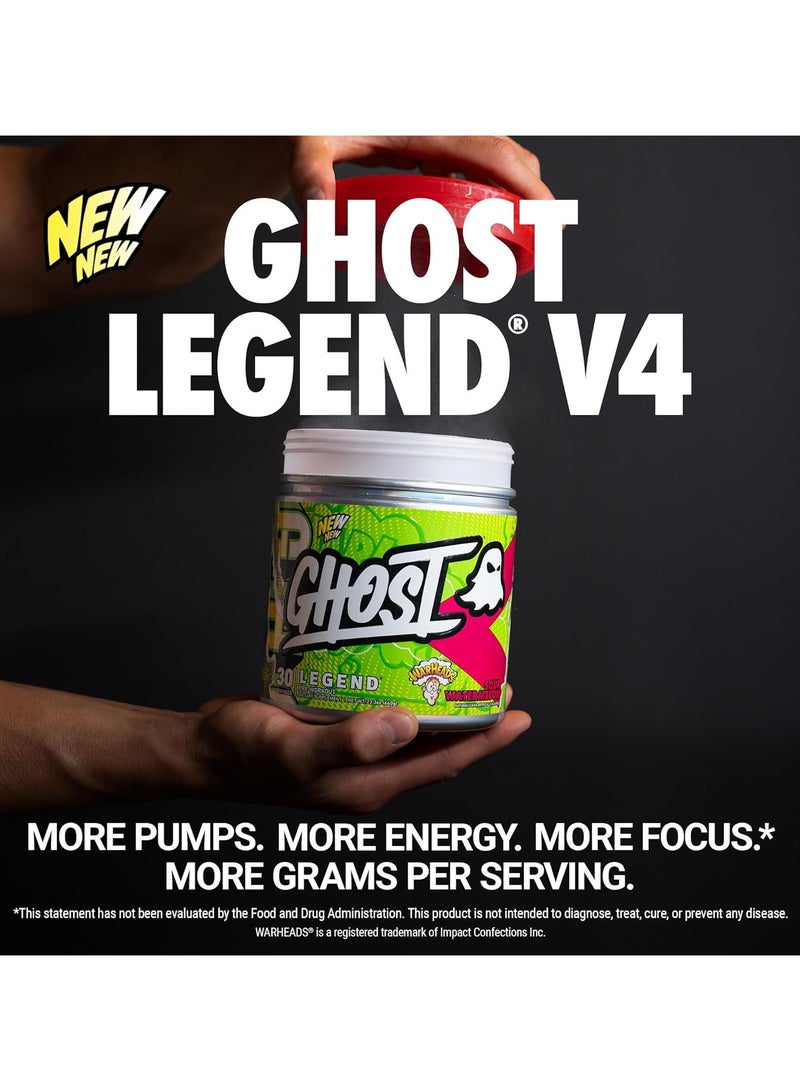 Ghost Legend Pre-Workout - Sour Watermelon - (30 Servings)  - Image 5