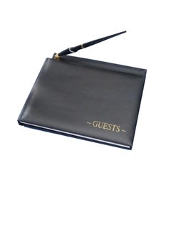 Guest Book Set Black with Gold Print - pzsku/Z7C3FD52E9467BF7E7C82Z/45/_/1650028246/8926f97e-97eb-4368-b054-0d132aa9727c