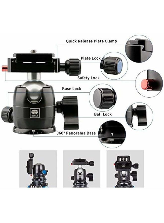 sirui Am2-Series Am-223 Profilegs Carbon Fiber Mini Tripod With B-00K Ball Head (Black) - Image 3