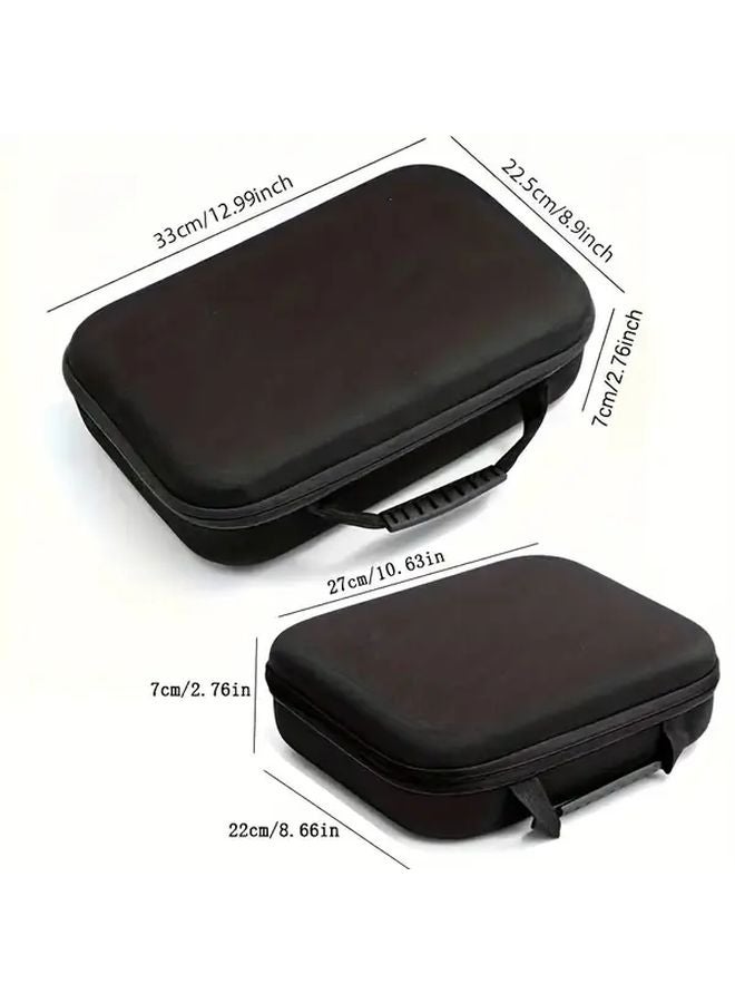 Large Capacity Heavy Duty Multi Tool Organizer Case With Layered Compartments Black - Image 3