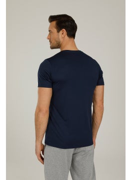 Kinetix SN222 Basic Pes V Neck T- Navy Blue Men's T-Shirt  - Image 2