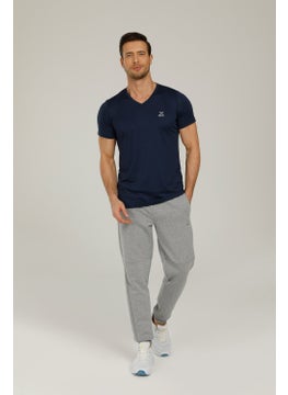 Kinetix SN222 Basic Pes V Neck T- Navy Blue Men's T-Shirt  - Image 3
