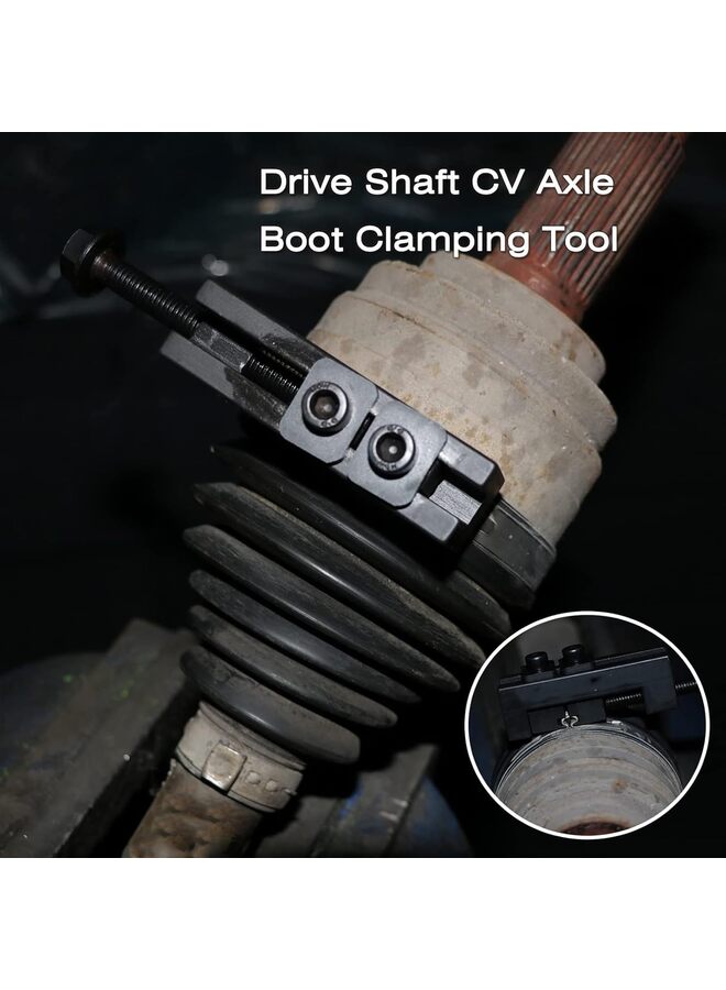 CV Boot Clamp Pliers, Single Ear Hose Clamp Tool Drive Shaft CV Axle Boot Clamp Removal and Installation Tool - Image 2