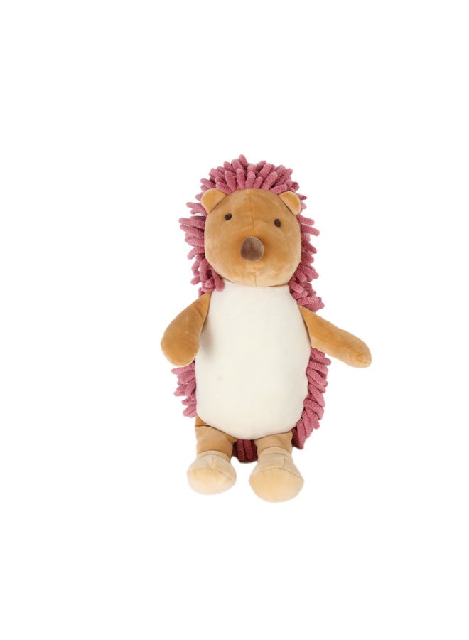 Cartoon Hedgehog Chenille Wipe Hand Doll Multifunctional Animal Creative Absorbent Wipe Hand Towel Plush Toy Wholesale-Color:Purple-Height:35*25*13 - Image 1