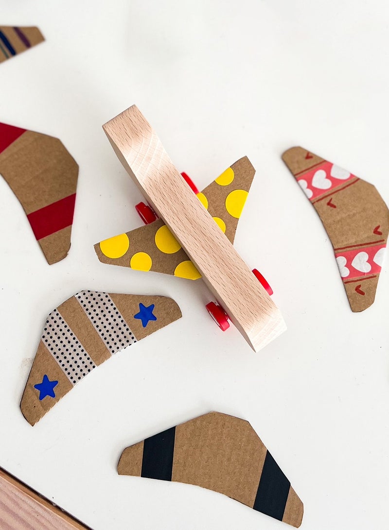 Waytoplay Flyer Wooden Airplane - Image 2