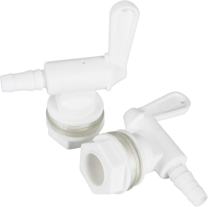 Ferroday 2 Pack Bottling Spigot for Bucket Homebrew Wine Making Beer Brew Barbed Outlet Faucet Premium Plastic Faucet Tap Easy to Use Faucet- 2 Pack Faucet - Image 1