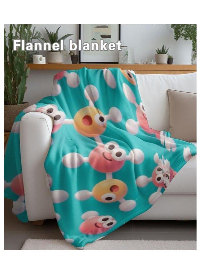 عام بطانية رقيقة من الفانيلا الكرتونية للأطفال أو الطلاب (دافئة ومريحة ومناسبة للنوم والألعاب) 100 سم * 150 سم - 496 - Image 5