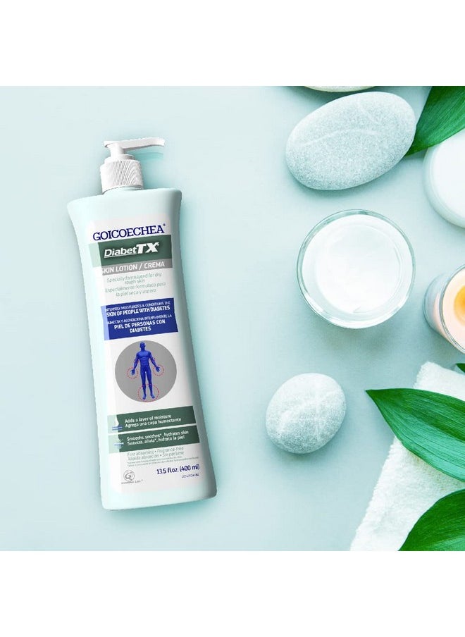 Goicoechea - Goicoechea Diabet TX Body Lotion, Skin Care for Diabetes, Moisturizer for Dry Skin, Fragrance Free Moisturizing Cream, Improves Appearance of Varicose Veins & Blemishes, 13.5 oz - Image 1
