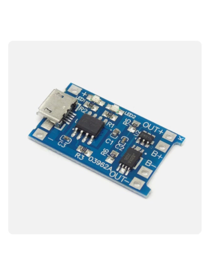 5V 1A  Micro Usb TP4056 18650 Lithium-Battery Charger Module Charging Board With Protection Dual Functions 1A Li-ion