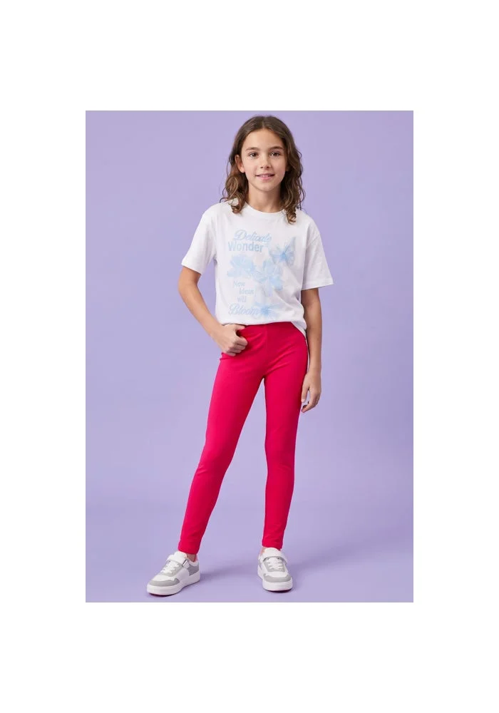 R&b Solid Leggings with Elastic Waist