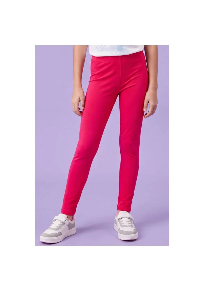 R&b Solid Leggings with Elastic Waist