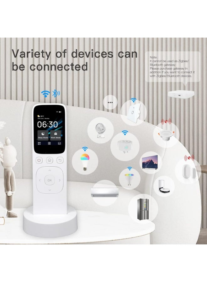 Tuya smart home WiFi intelligent central control screen touch screen button remote control timing charging handheld remote control - Image 3