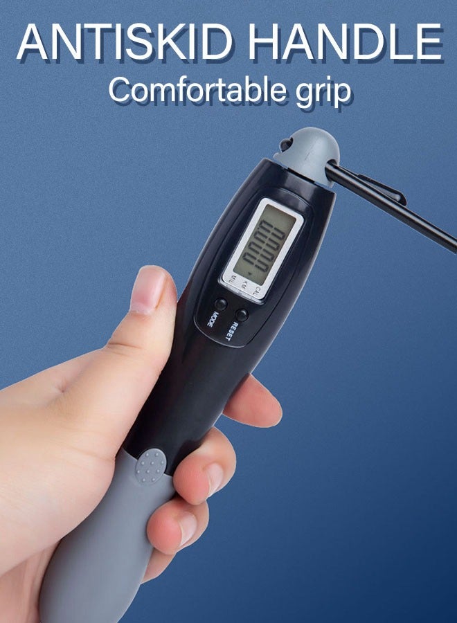 GROIC Jump Rope, Digital Weighted Handle Adjustable Jumping Rope with Smart Counter, for Training Fitness, Adjustable Exercise Speed Skipping Rope - Image 3