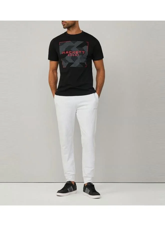 Hackett  Black Graphic Regular Fit T-Shirt for Men | Best Price UAE