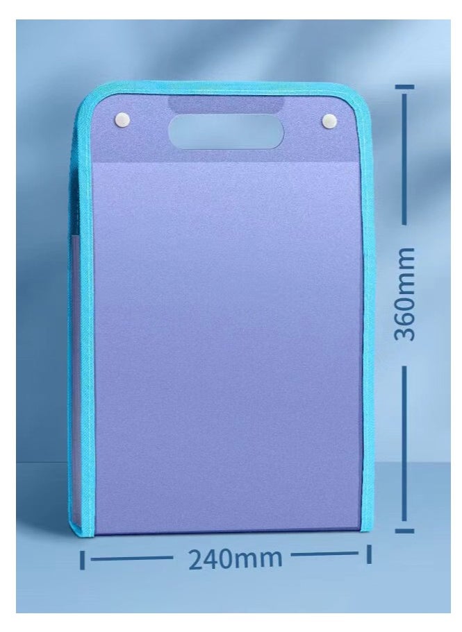 Generic Expanding File Organizer with 13 Pockets, Accordion File Folders with Labels, Portable Document Paper Bill Receipt Organizer, Home College School Office Supplies, Letter Size  - Image 3