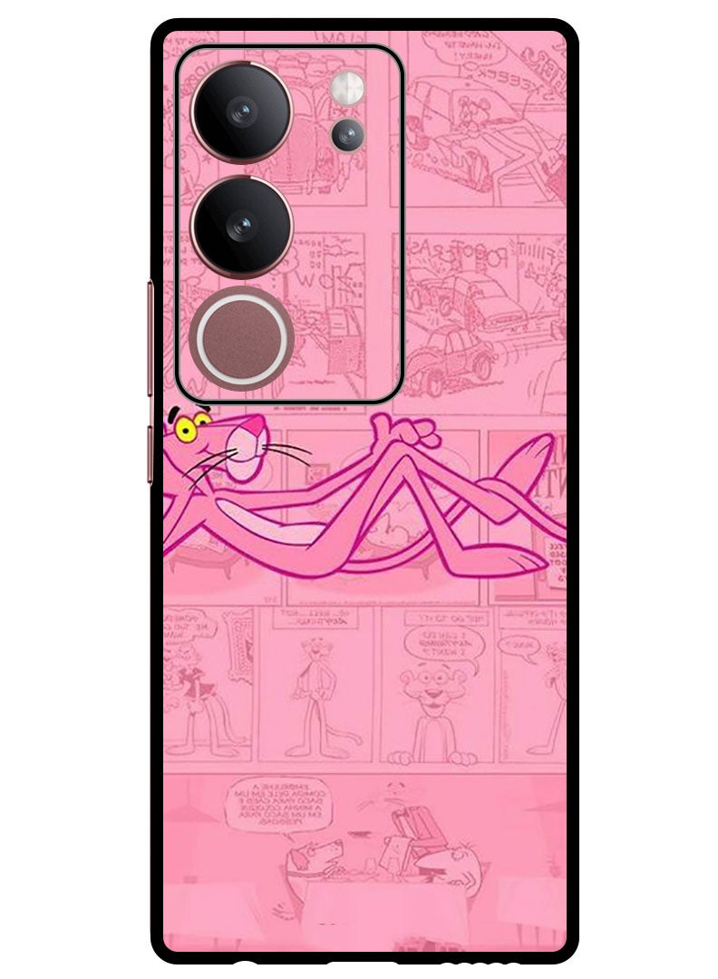 Theodor Protective Case Anti Scratch Shock Proof Bumper Cover For Vivo V29 - V29 Pro Pink Panther - Image 1