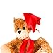 Plushland Adorable Soft and Hairy Santa Teddy Bear Stuffed Animal Holiday Toys Christmas Accessories A Perfect Toy Gift for Kids 6 Inches Xmas Mocha Bear - Image 5